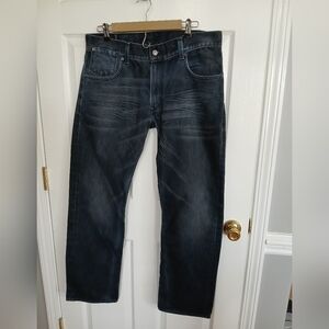 Levi's Jeans Men's 514 Slim Straight Leg Dark Wash Denim 36x32  Cotton Blend